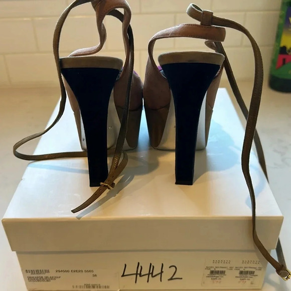 YSL Obsession heels size 36 Suede Multicolor - Picture 4 of 9